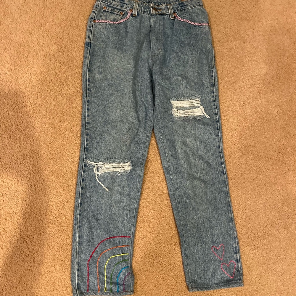 Vintage Levi’s Straight Leg Jeans with Original Embroidery
